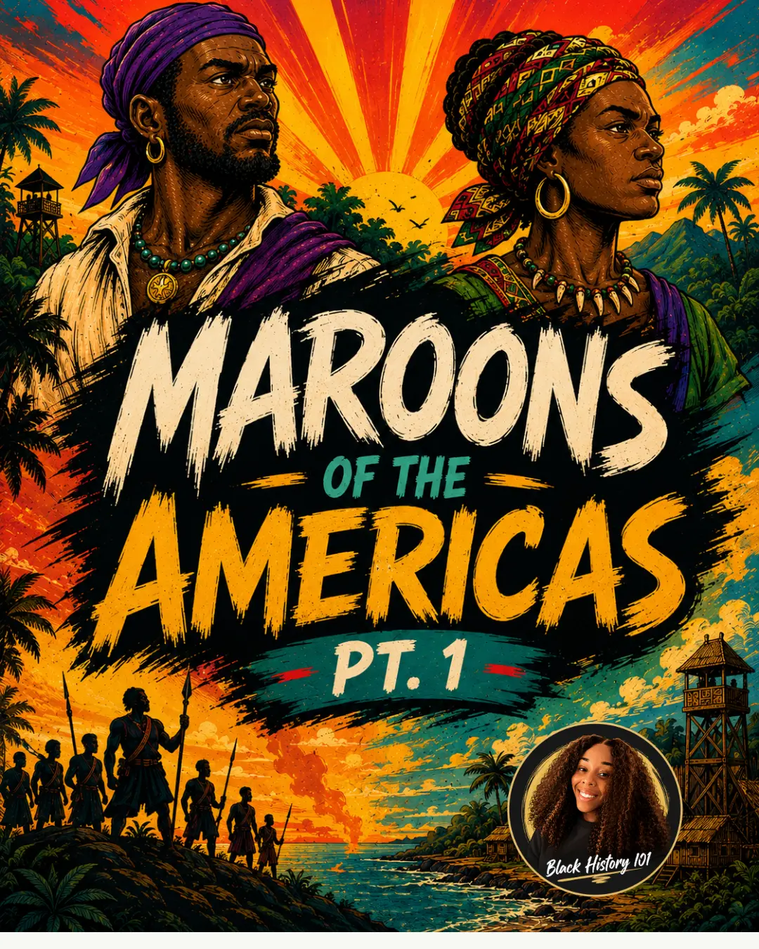 Cover artwork for the visual essay Maroons of the Americas, Pt. 1