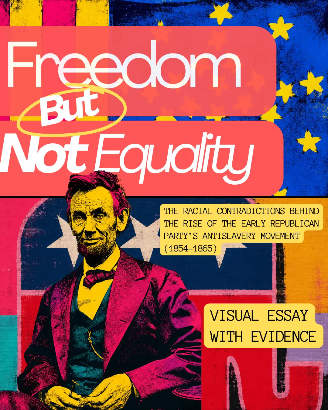 Cover artwork for the visual essay Antislavery Did Not Mean Antiracist