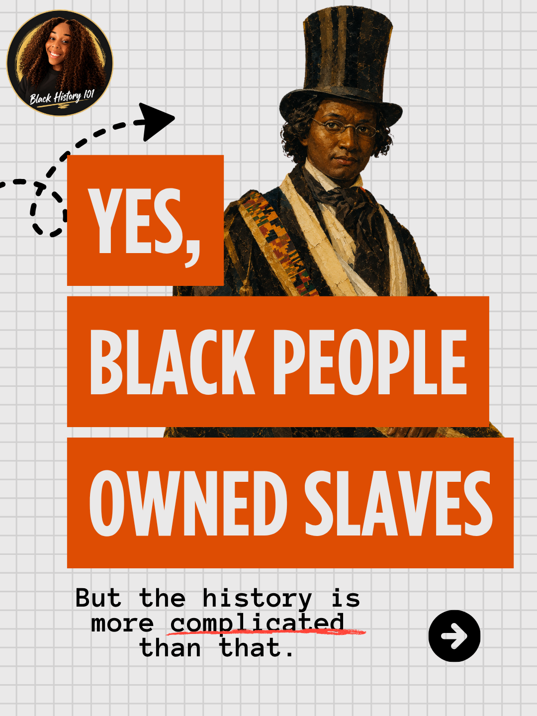 Cover artwork for the visual essay Yes, Black People Owned Slaves