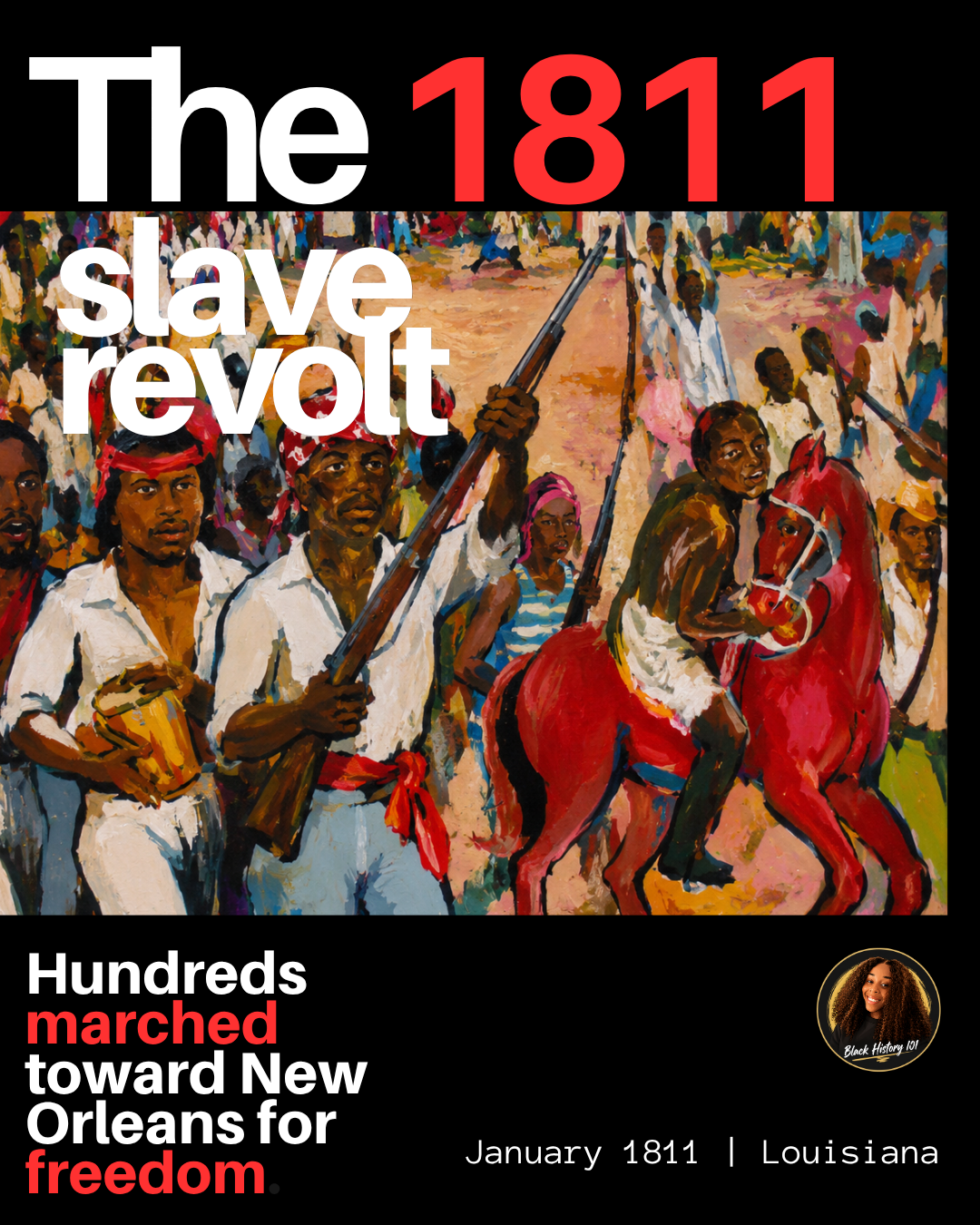 Cover artwork for the visual essay The 1811 German Coast Uprising