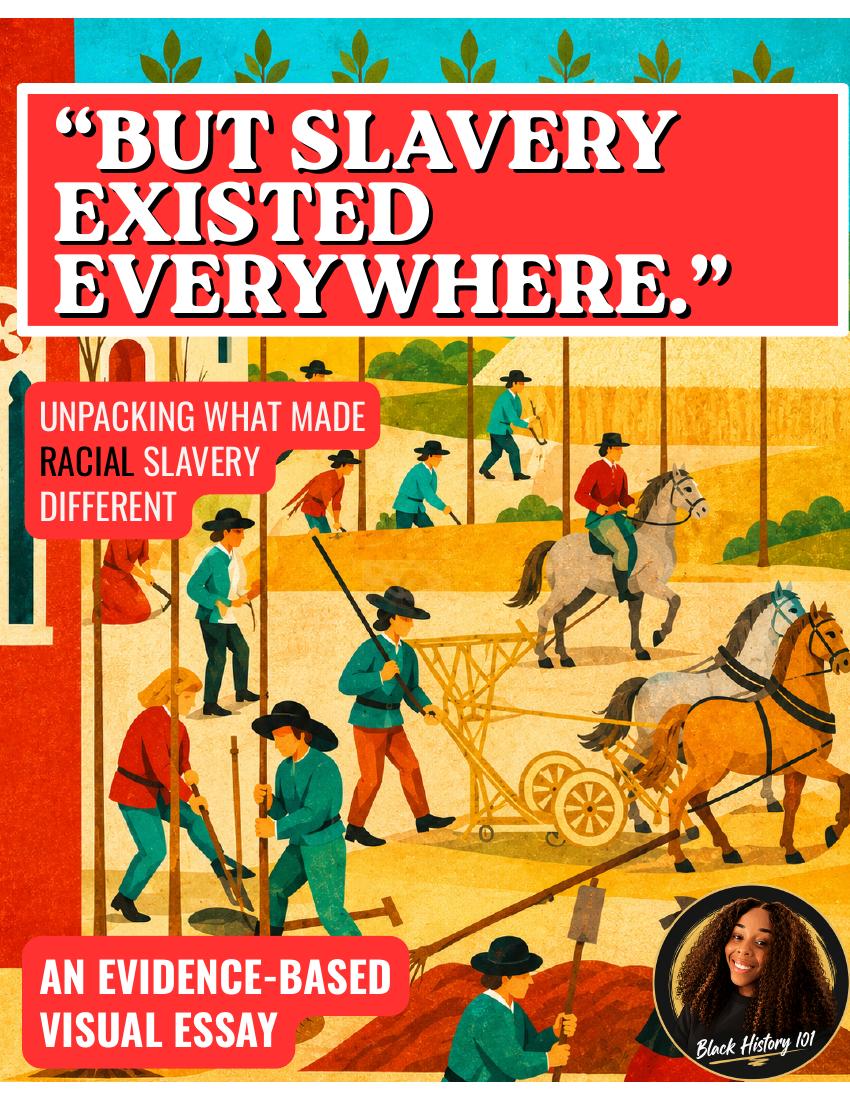 Cover of “But Slavery Existed Everywhere.” a Black History 101 visual essay