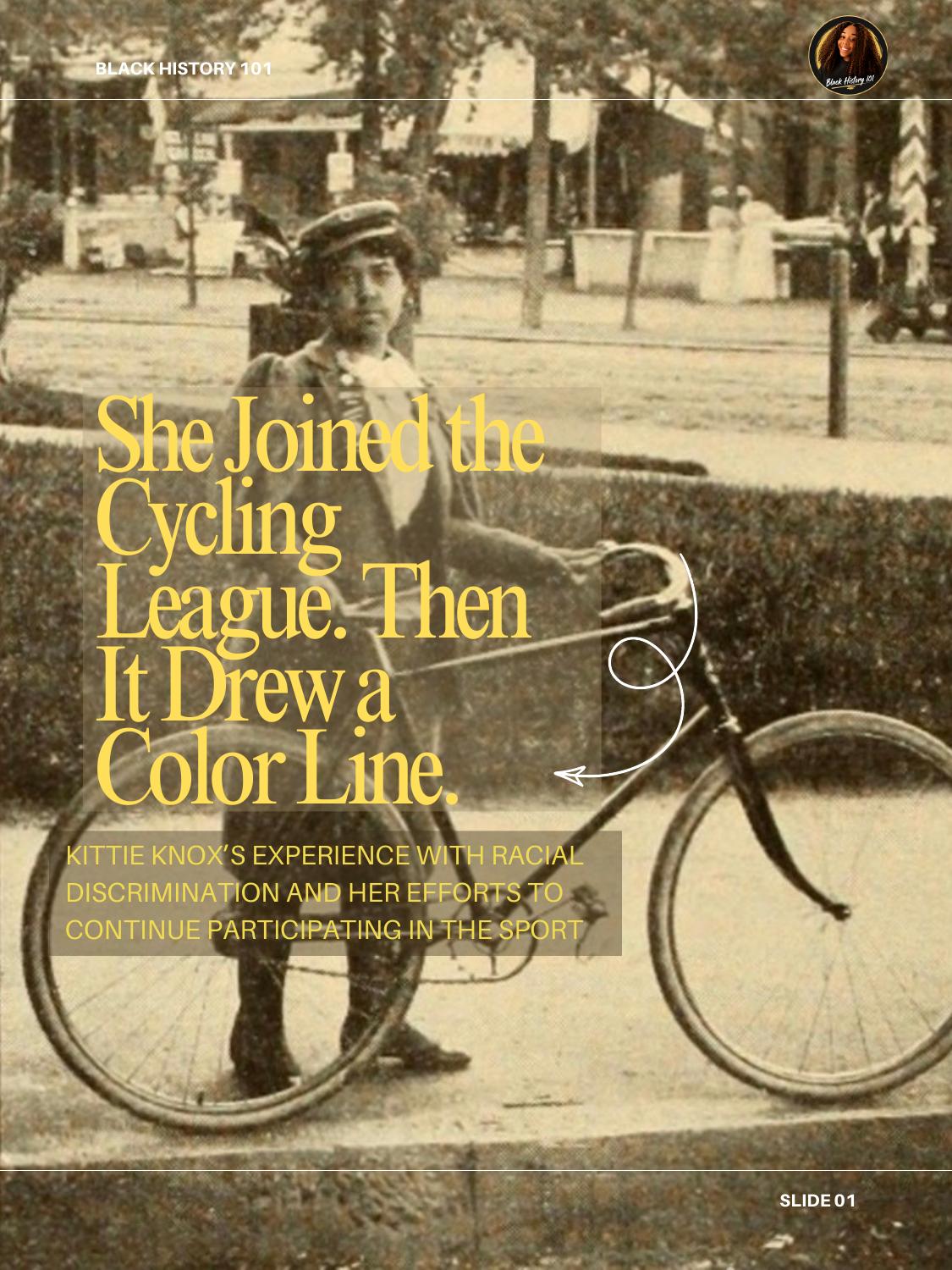 Cover of the Kittie Knox visual essay from Black History 101