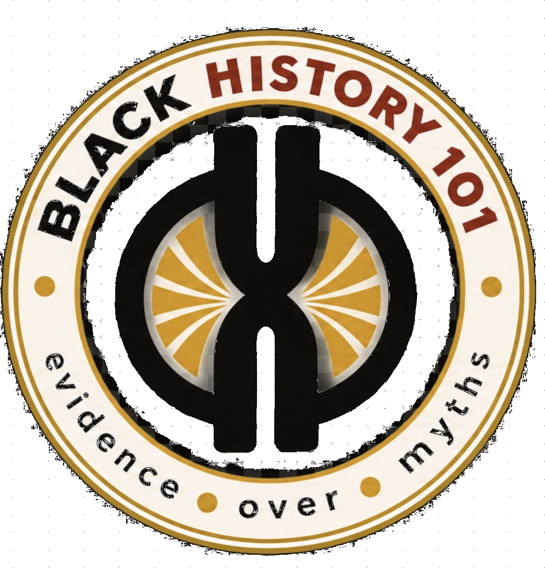 Black History 101 seal — evidence over myths