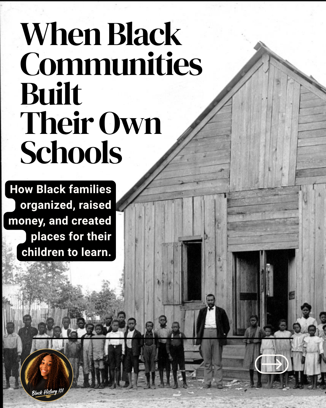 Cover artwork for the visual essay When Black Communities Built Their Own Schools